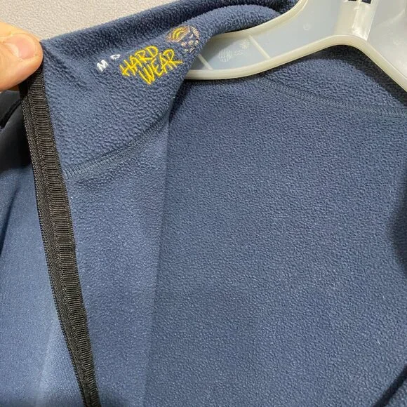 Mountain Hardwear Blue 1/4 Zip Fleece Pullover Mens L USA Made Outdoor Jacket - Picture 3 of 9